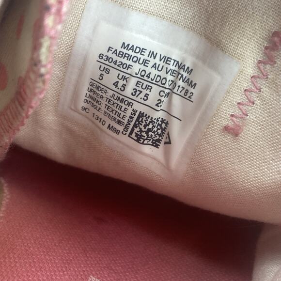 Converse All Star Womens Pink And White Polka Dot Minnie Mouse Size 7 Shoes - Picture 9 of 11